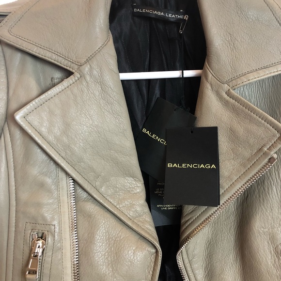 Balenciaga Leather Jacket. NWT - Picture 3 of 11